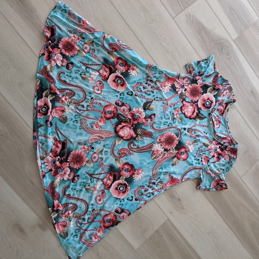 Floral (at knees) A-line dress